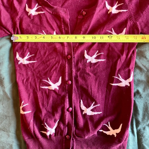 SunnyGirl (Modcloth) Birdlandia Cardigan - 3/4 sleeve, Small - Picture 7 of 8
